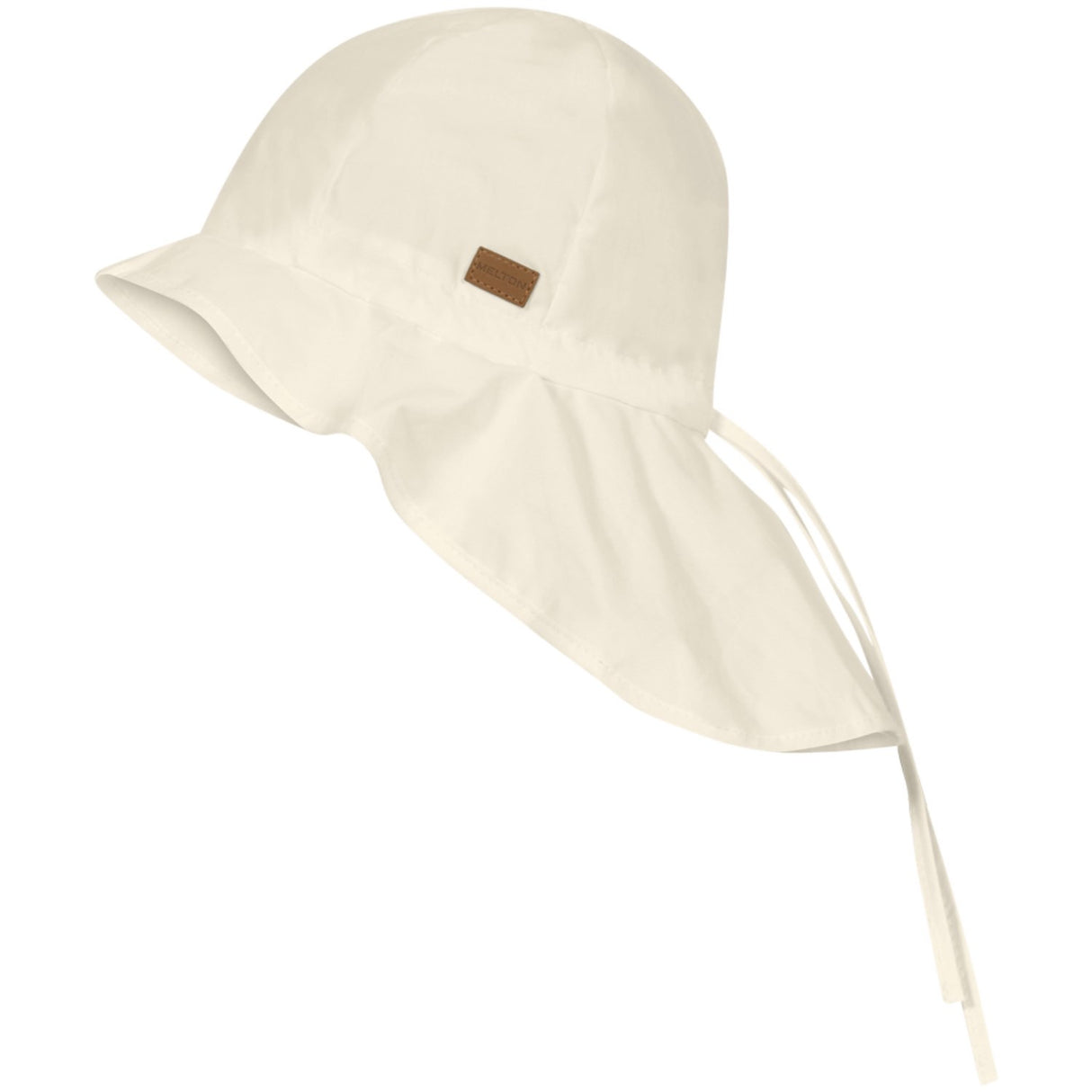 MELTON Buttercream Poplin hat - neck shade