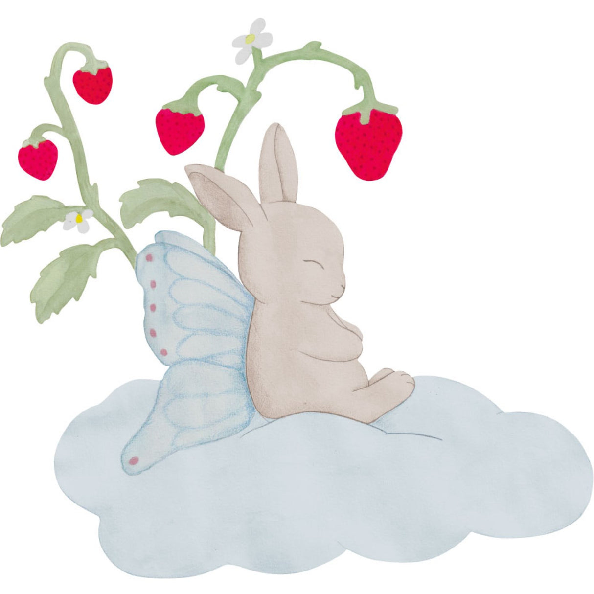 That's Mine Beige Wallsticker Strawberry Dreams