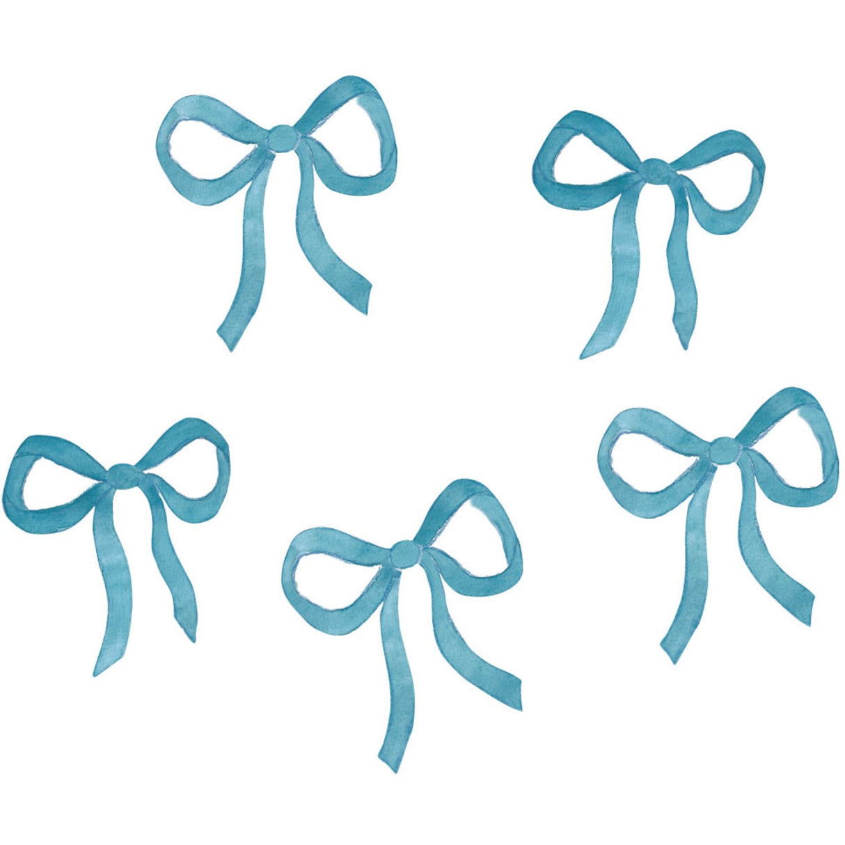 That's Mine Blue Wallsticker Bows 5-Pack
