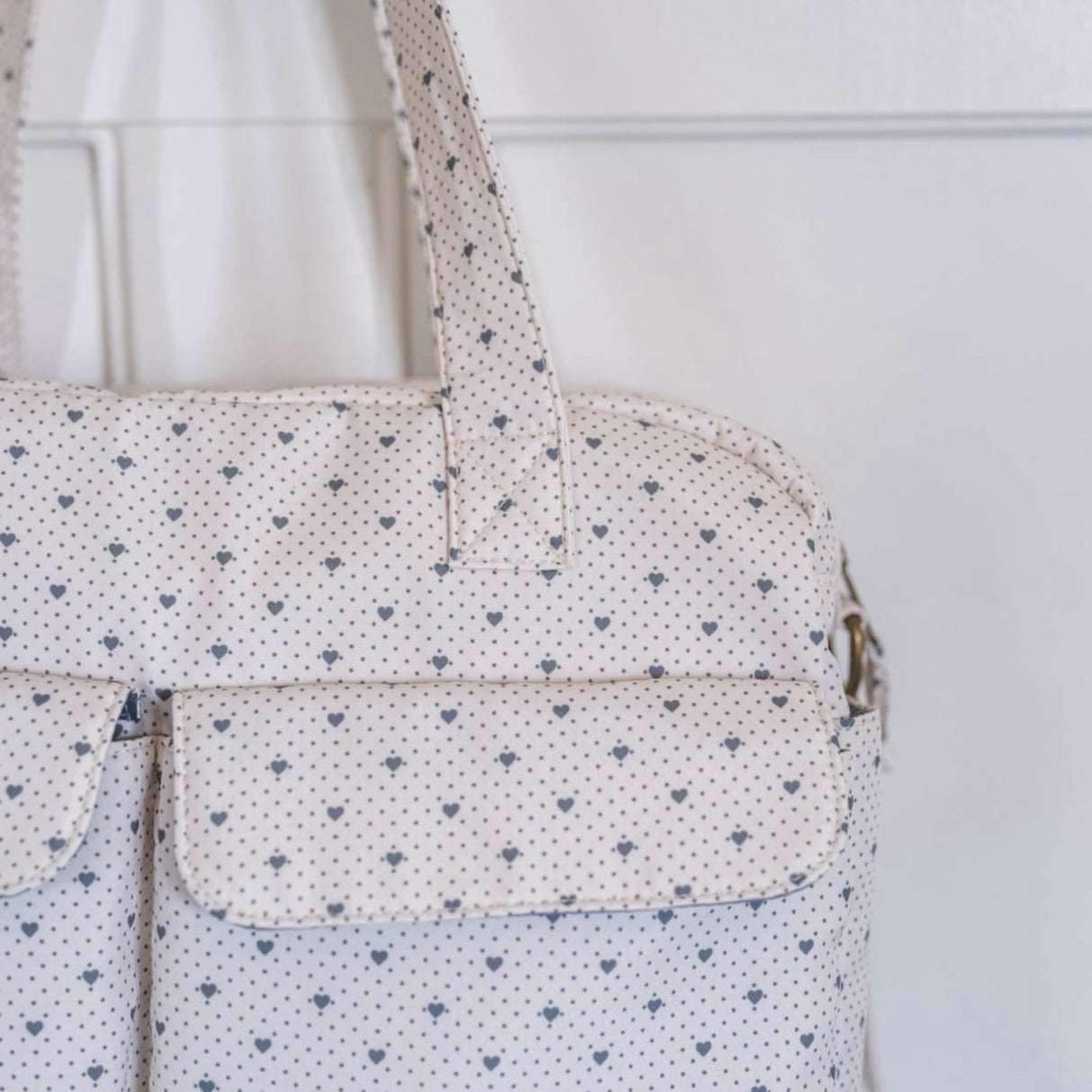 That's Mine Lots Of Love Sky Benne Nursing Bag