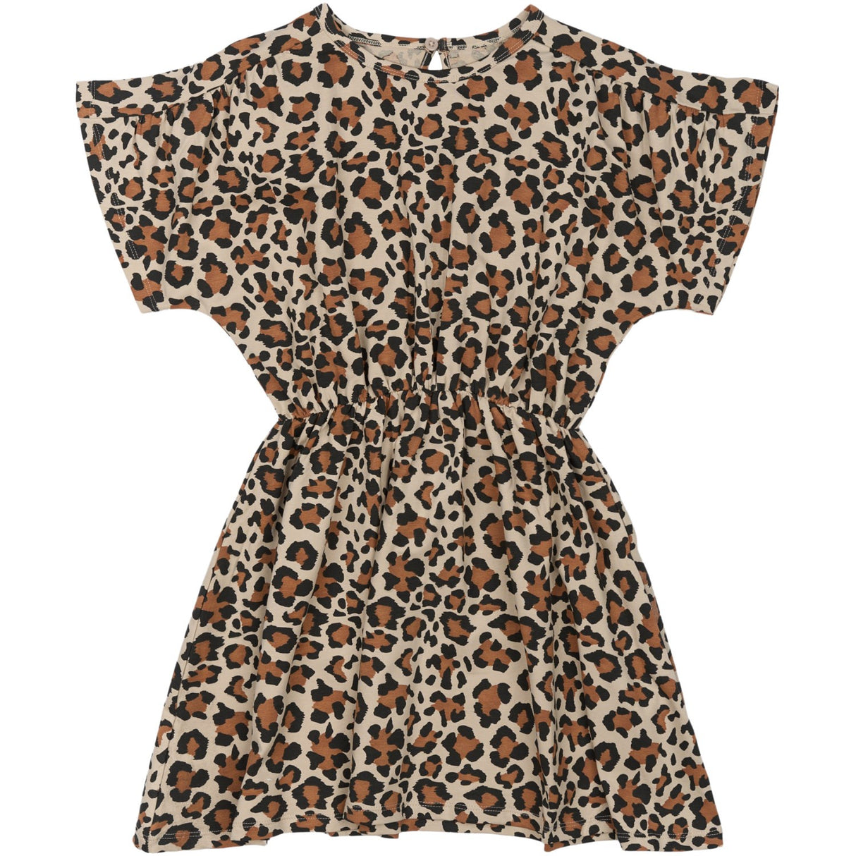 The New Feather Gray AOP Orella Dress