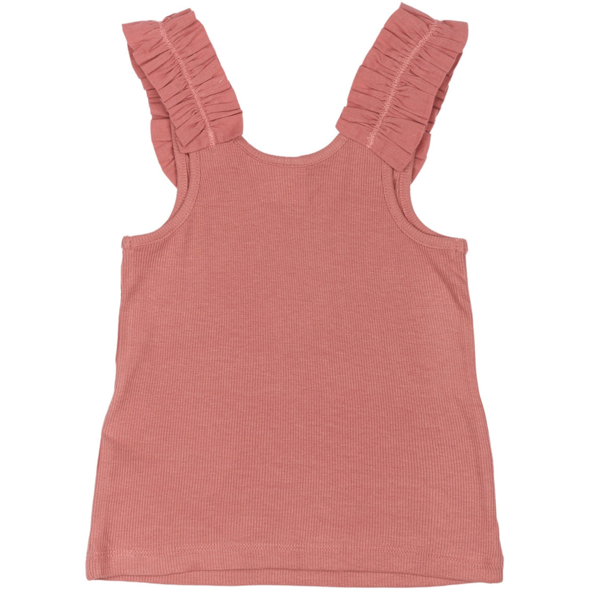 The New Old Rose Lotus Rib Frill Top