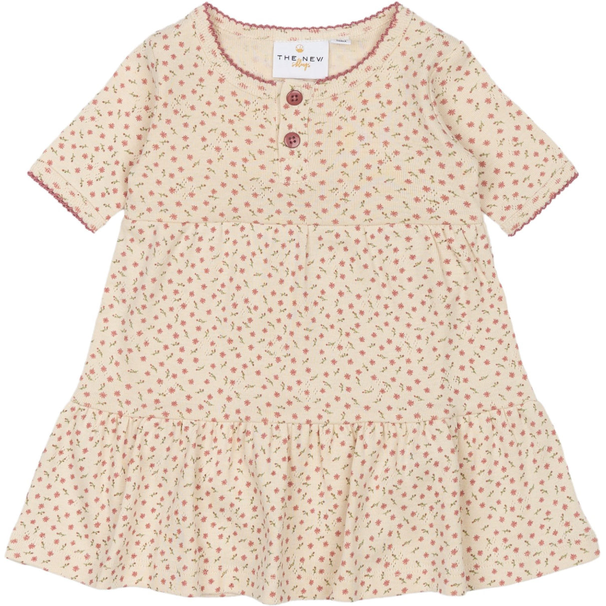 THE NEW Siblings White Swan AOP Odette Pointelle Bodydress