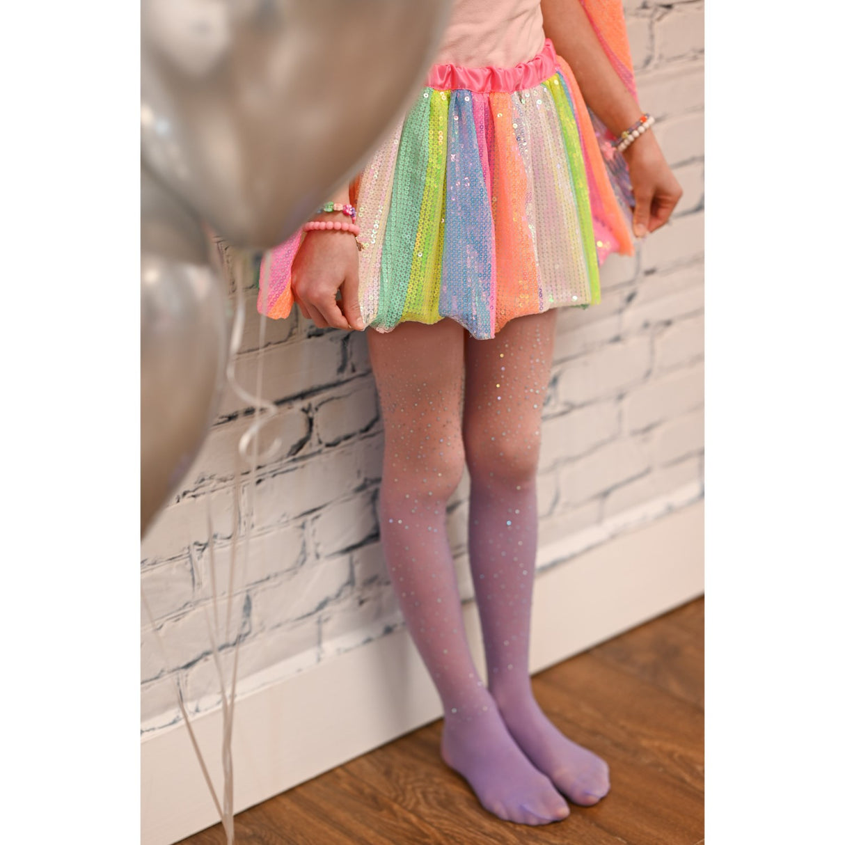 Great Pretenders Stripy Sequins Skirt, SIZE US 4-6