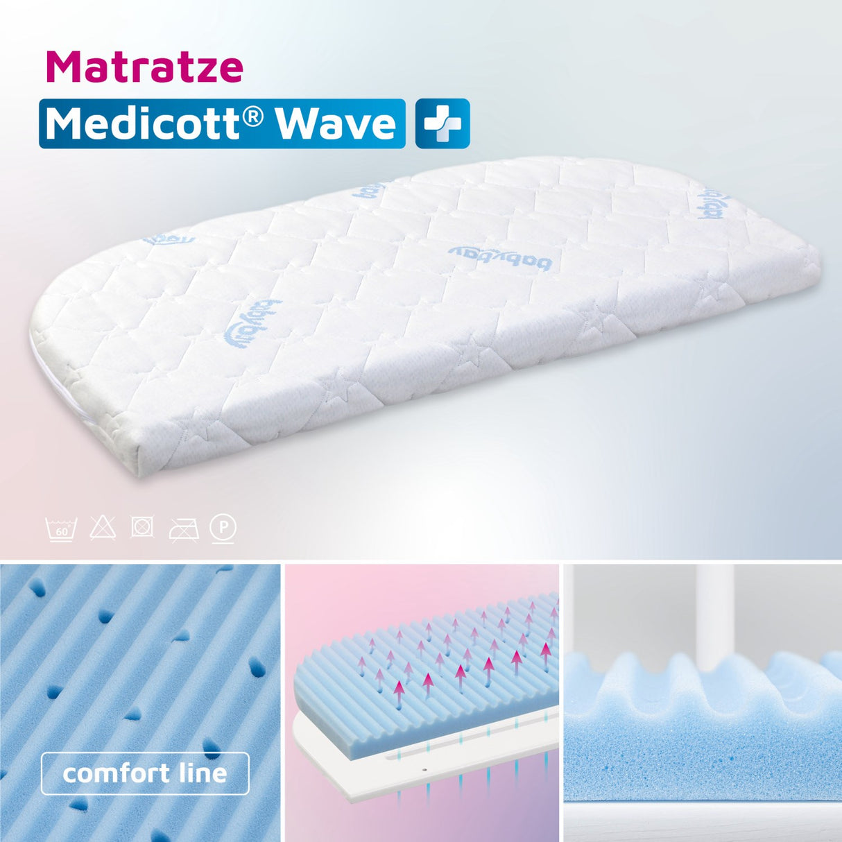 babybay® Mattress Meditex® Wave Boxspring Xxl