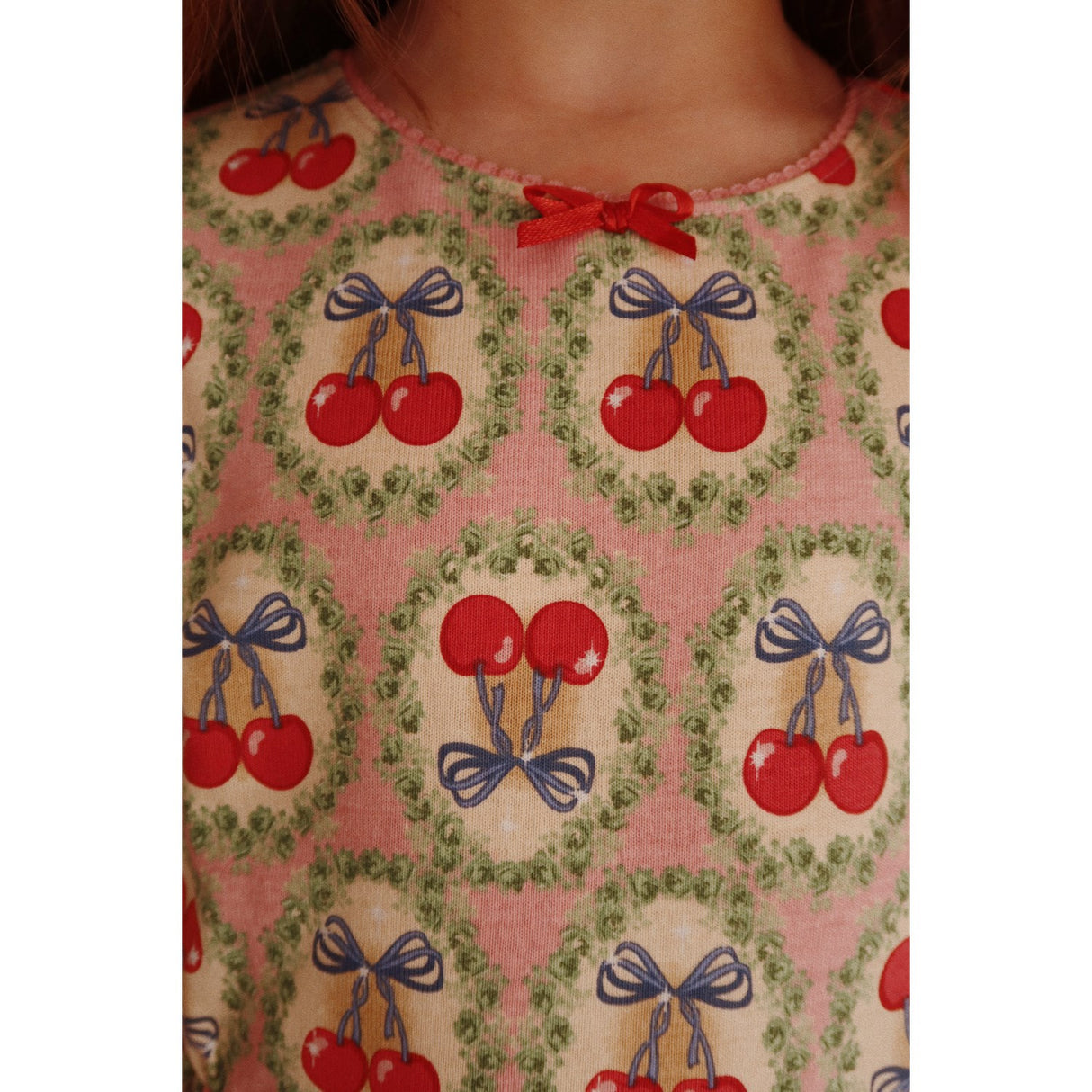 Konges Sløjd Cherry Bow Drey Dress Gots