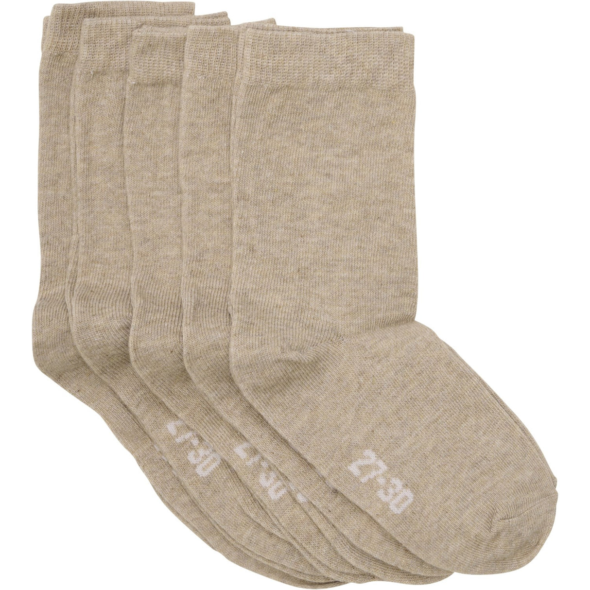 Minymo Silver Mink Melange Socks Solid 5-Pack