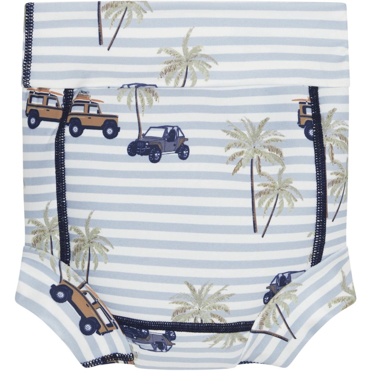 Hust & Claire White Harumi Swim Trunks