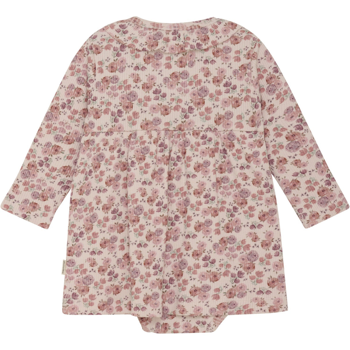 Minymo Peach Whip Dress AOP Rib
