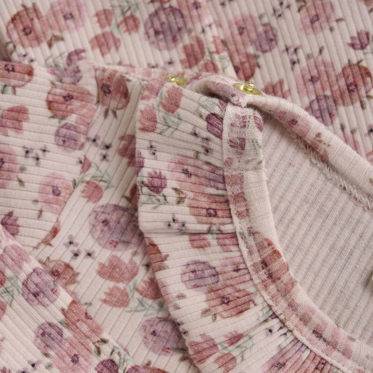 Minymo Peach Whip Dress AOP Rib