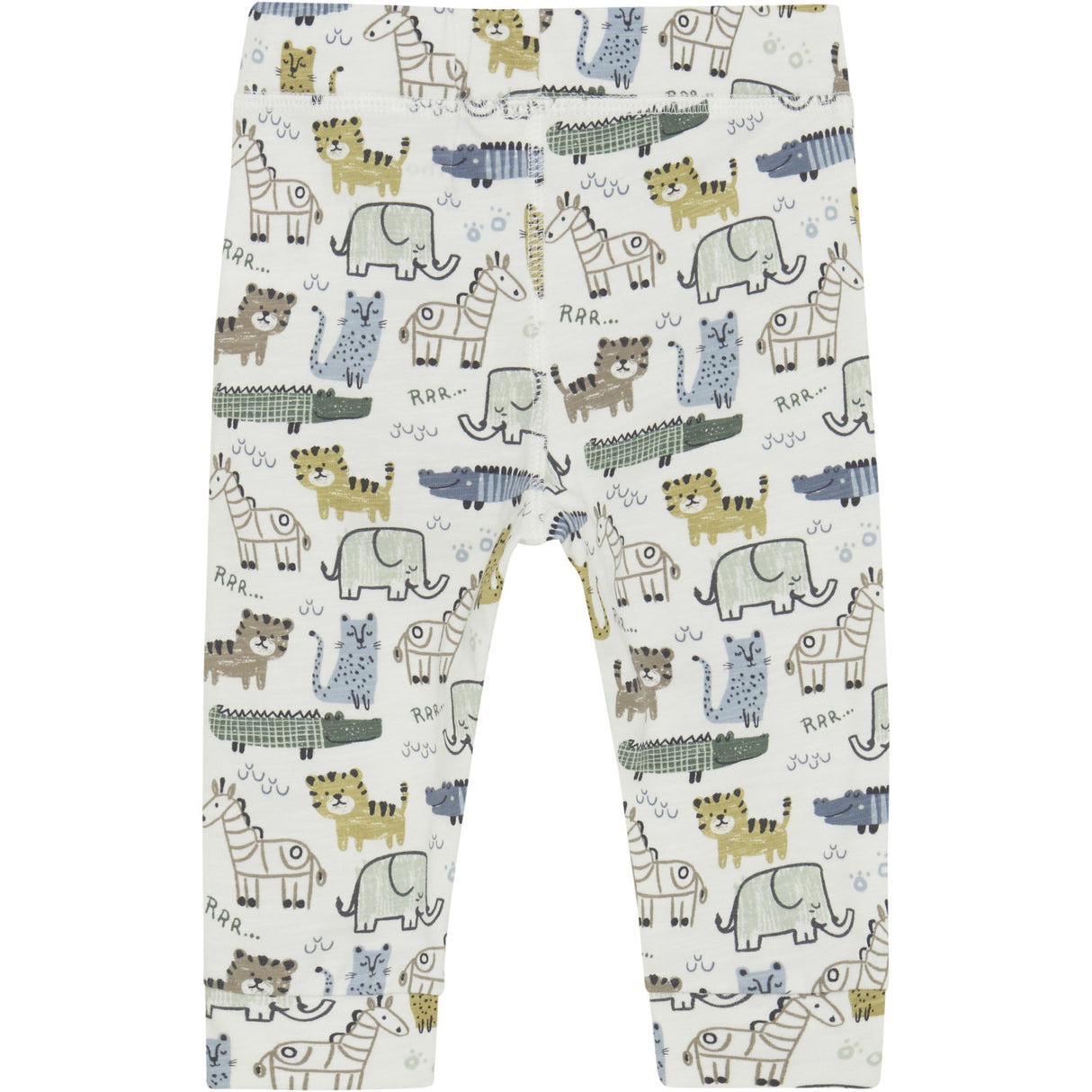 Minymo Marshmallow White Pants AOP