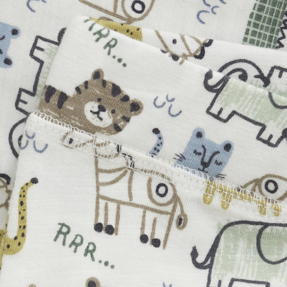 Minymo Marshmallow White Pants AOP