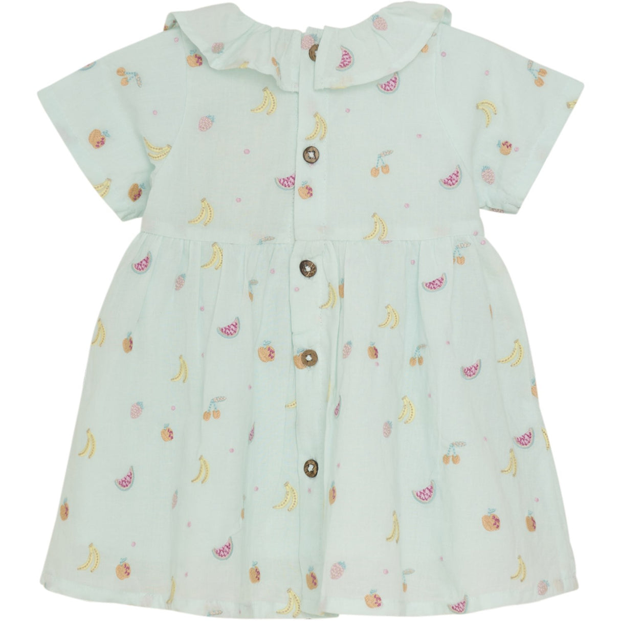 Minymo Wan Blue Dress Embroidery