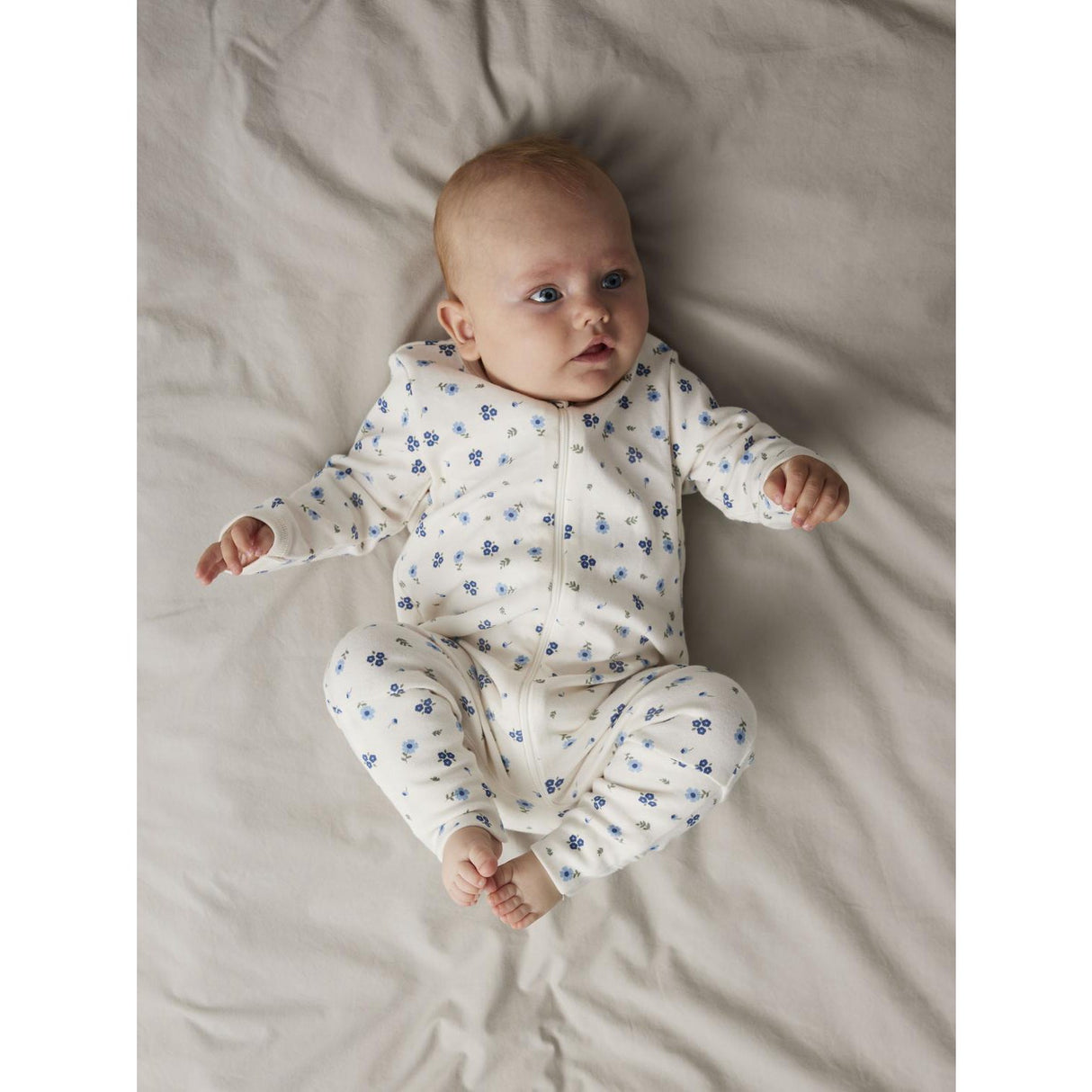 Name It Jet Stream Nightsuit 2-Pack Zip Jet Flower Noos