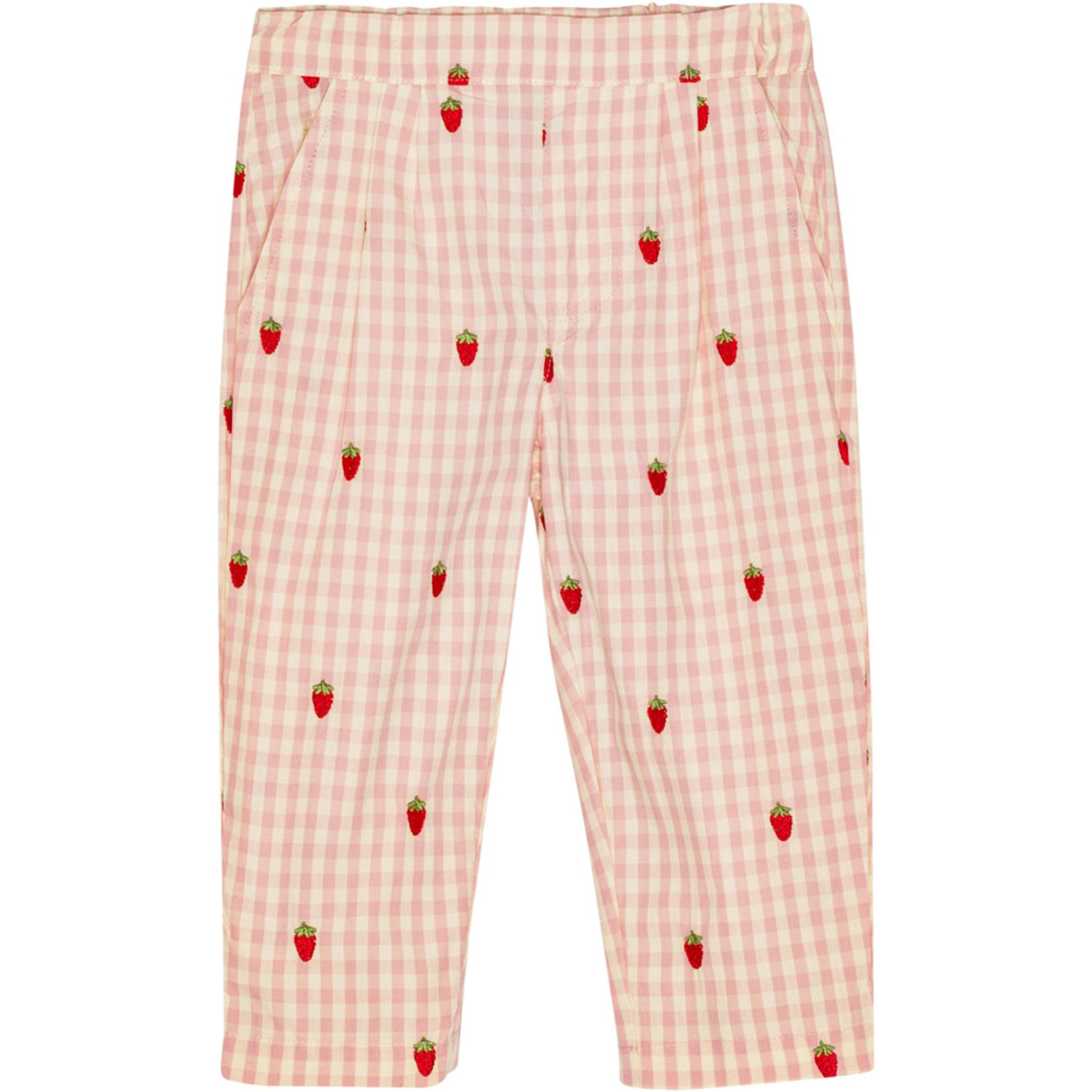 Flöss Pink Berry Gingham Dolly Pants