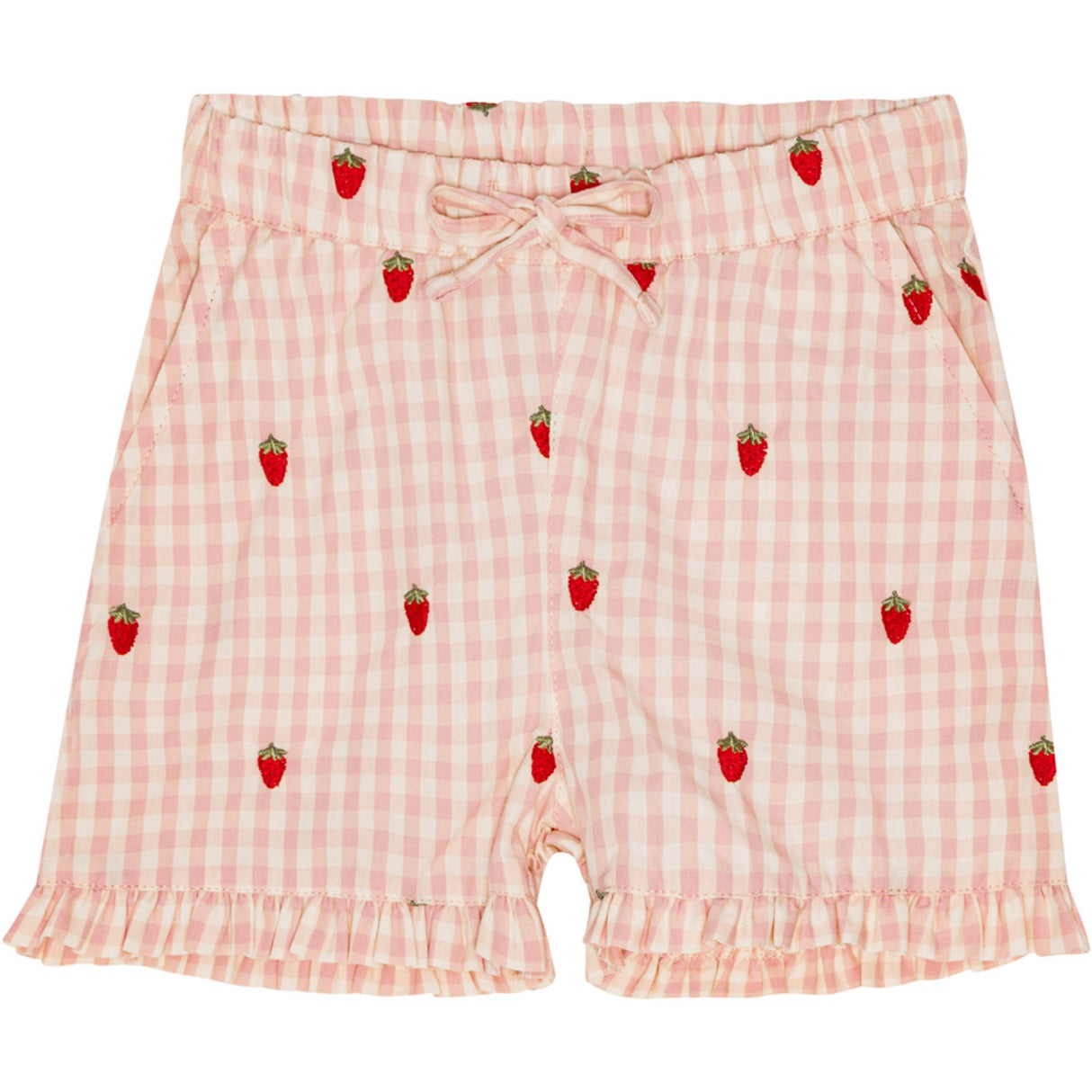 Flöss Pink Berry Gingham Dolly Shorts
