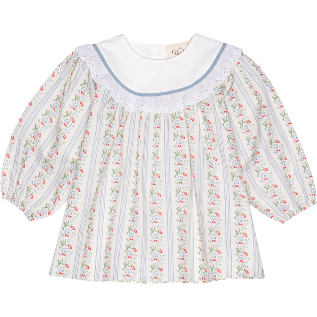 Flöss Soft white/Bright blue Abigail Dress