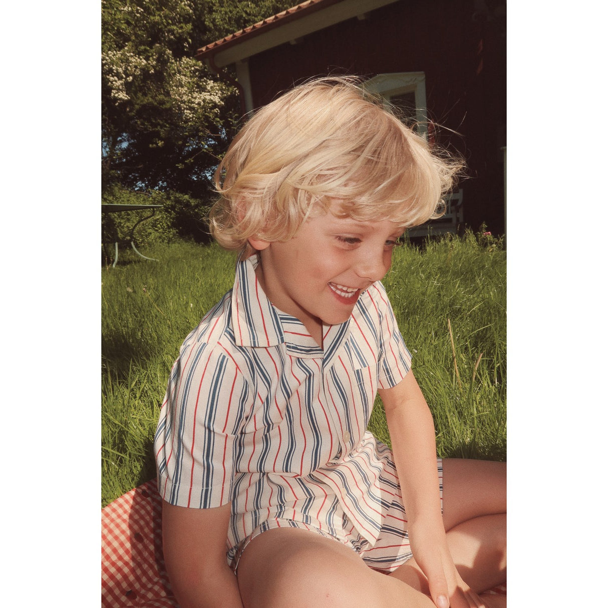 Flöss Red/Blue stripes Miles Shirt