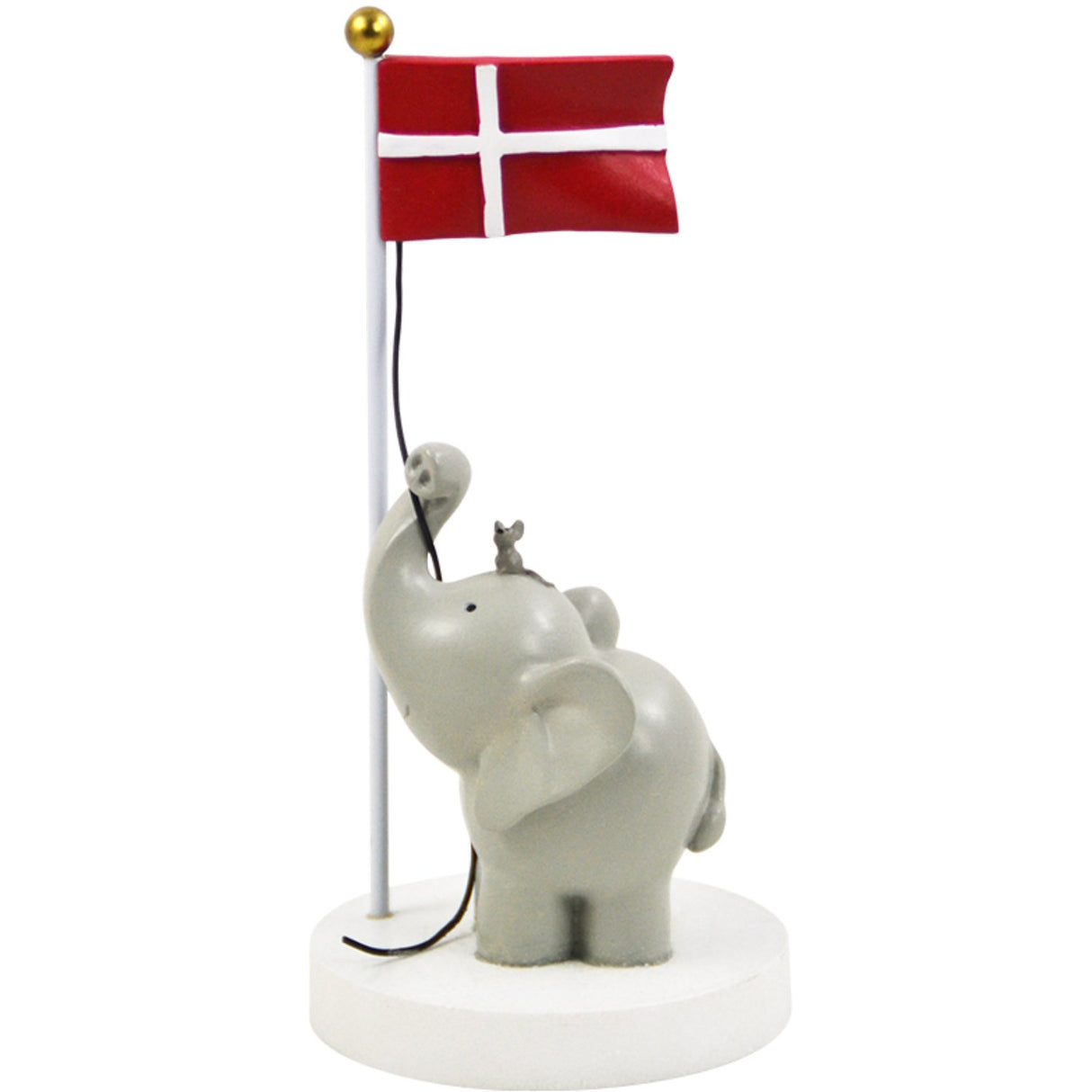 Kids by Friis Table Flag with Elephant and Mouse 13 cm
