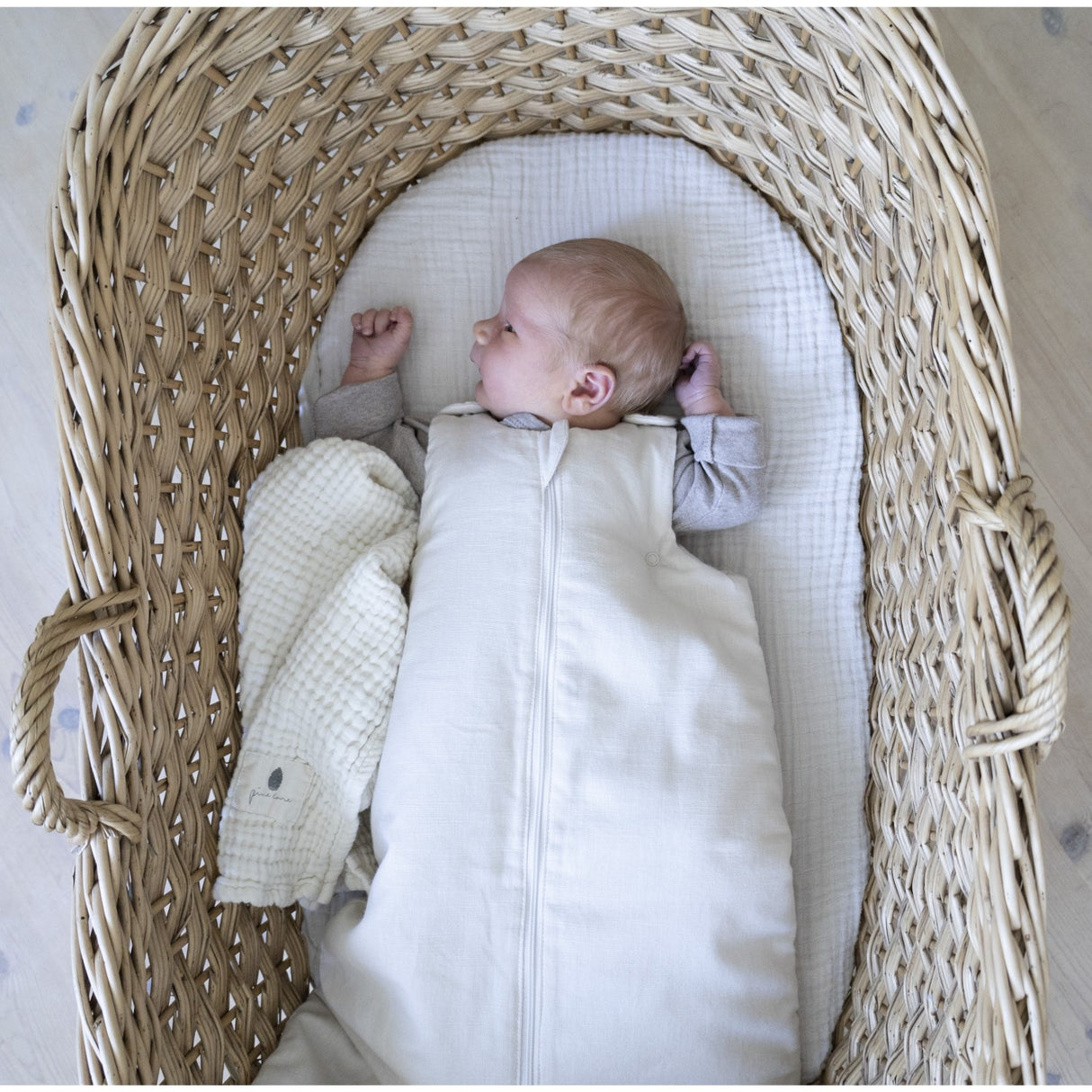 Pine Cone Cream Kadera Cloth 4-Layered Muslin 2-Pack