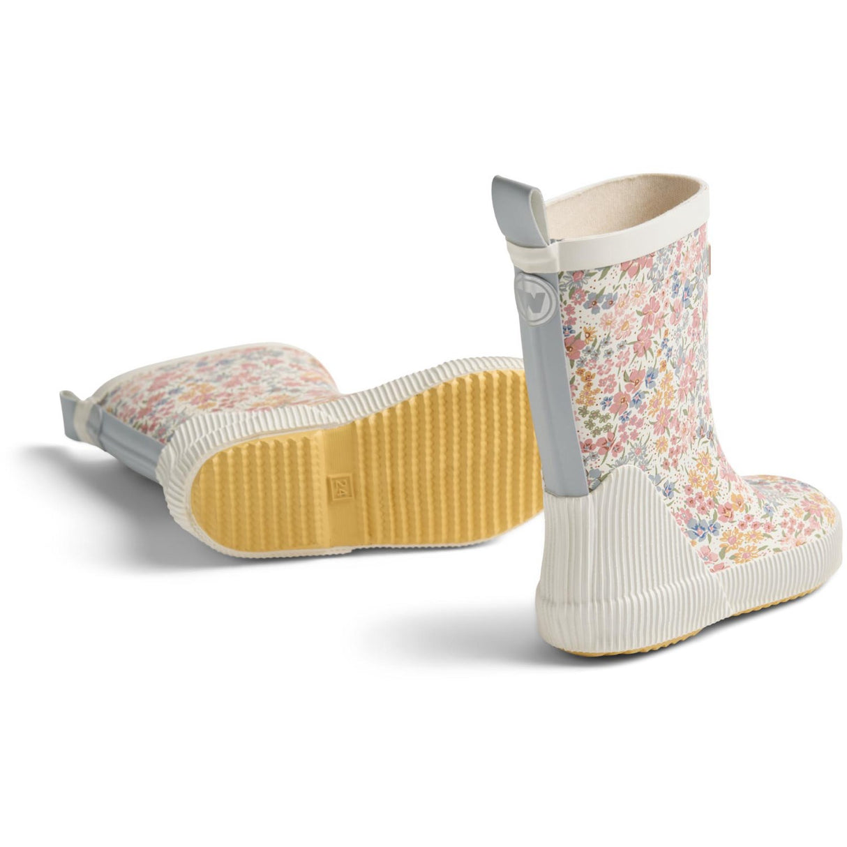 Wheat Bright Flowers Rubber Boot Welly