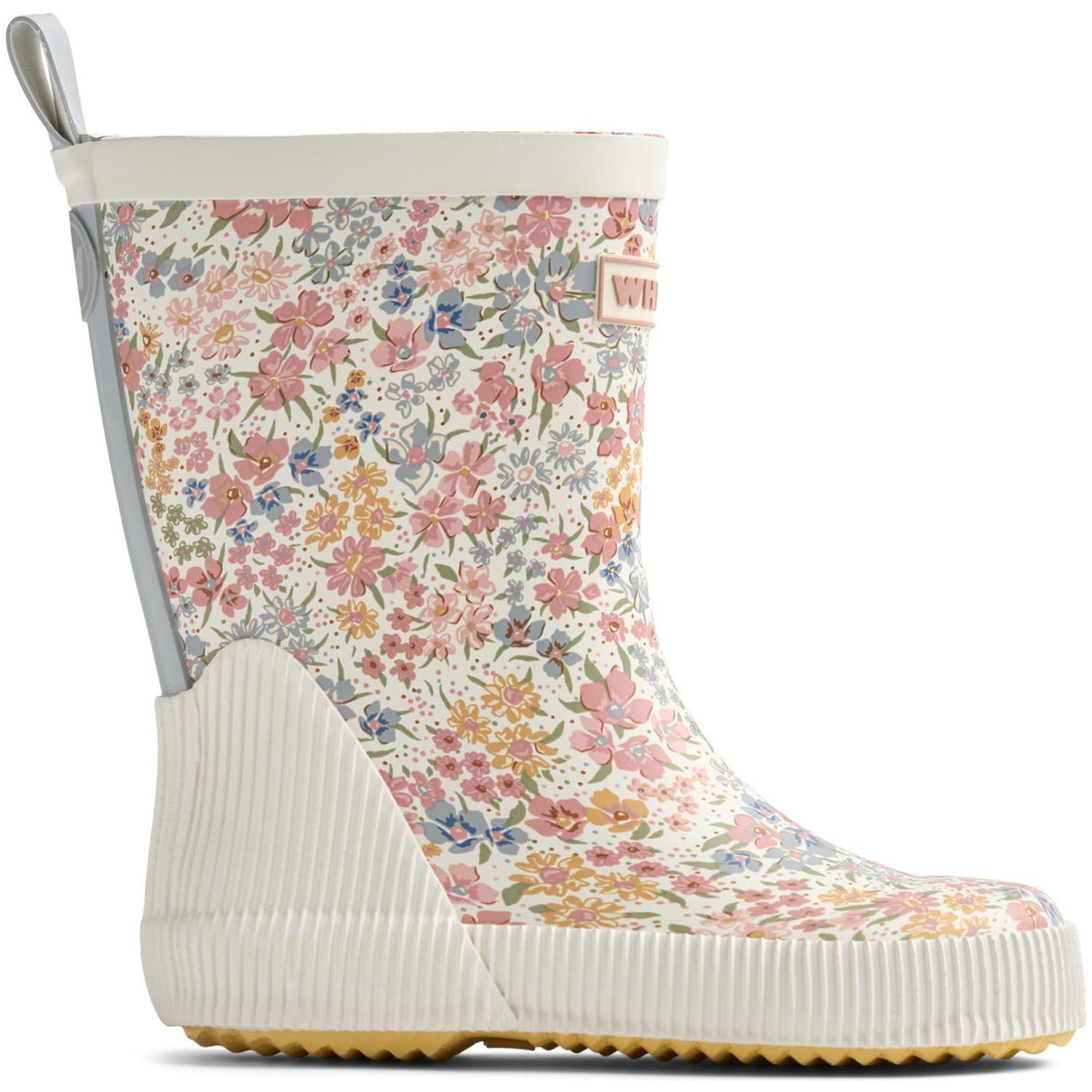 Wheat Bright Flowers Rubber Boot Welly