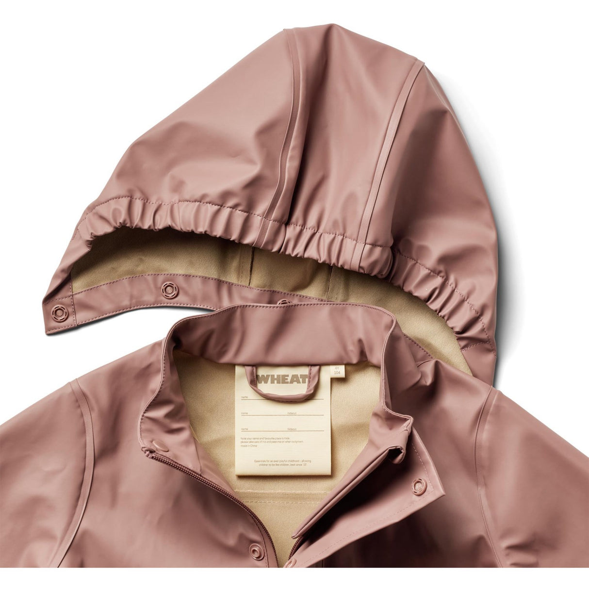 Wheat Dusty Lilac Rainwear Ollo Jacket