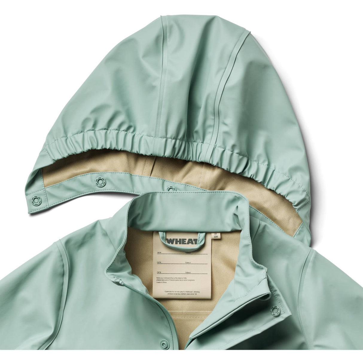 Wheat Aquamarin Rainwear Ollo Jacket