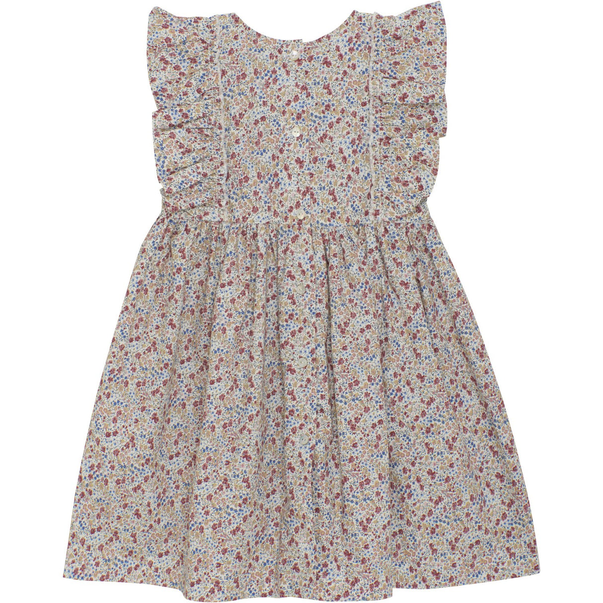 Huttelihut Sepia Rose Dress In Liberty Fabric