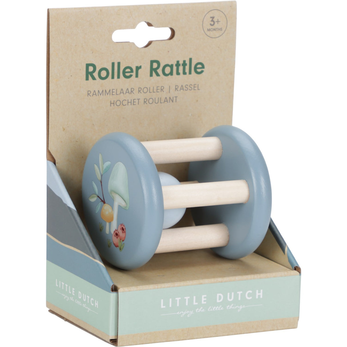 Little Dutch Forest Friends Blue Rattle Wood
