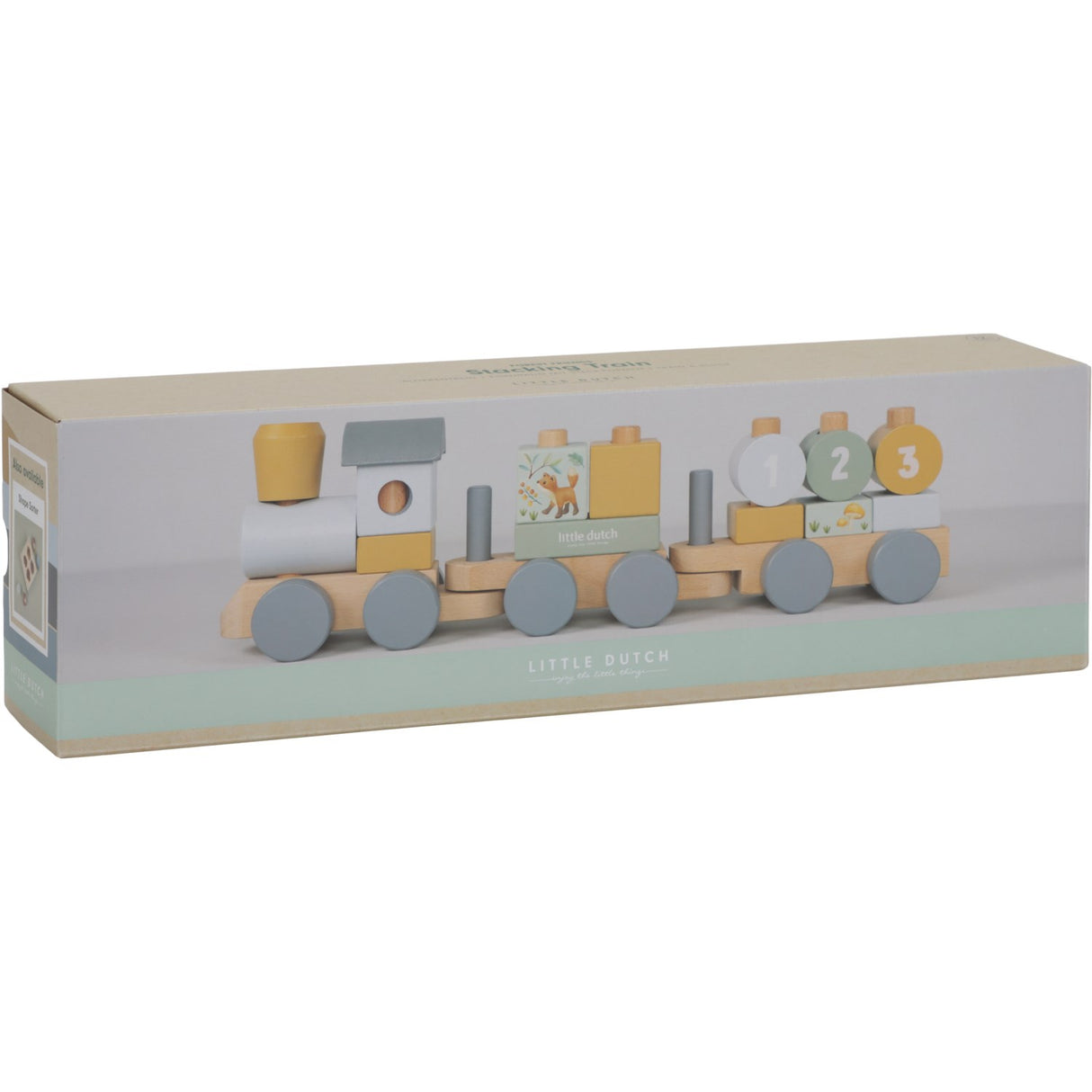 Little Dutch Forest Friends Blue Stacking Train