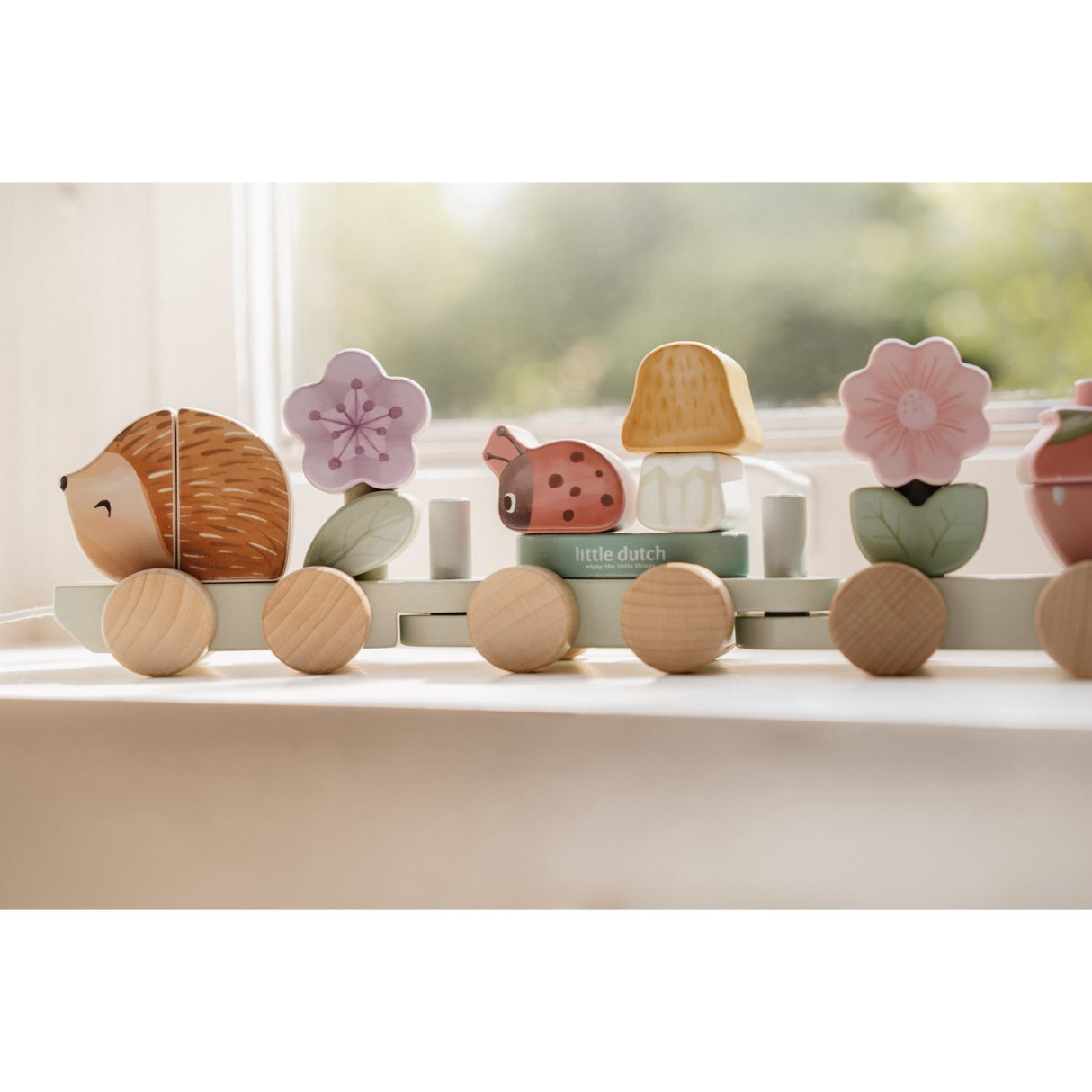 Little Dutch Fairy Garden Multi Stacking Train Hedgehog