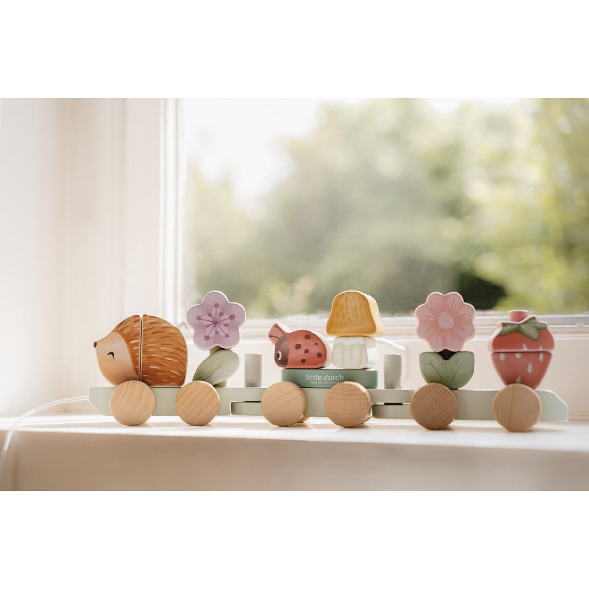 Little Dutch Fairy Garden Multi Stacking Train Hedgehog