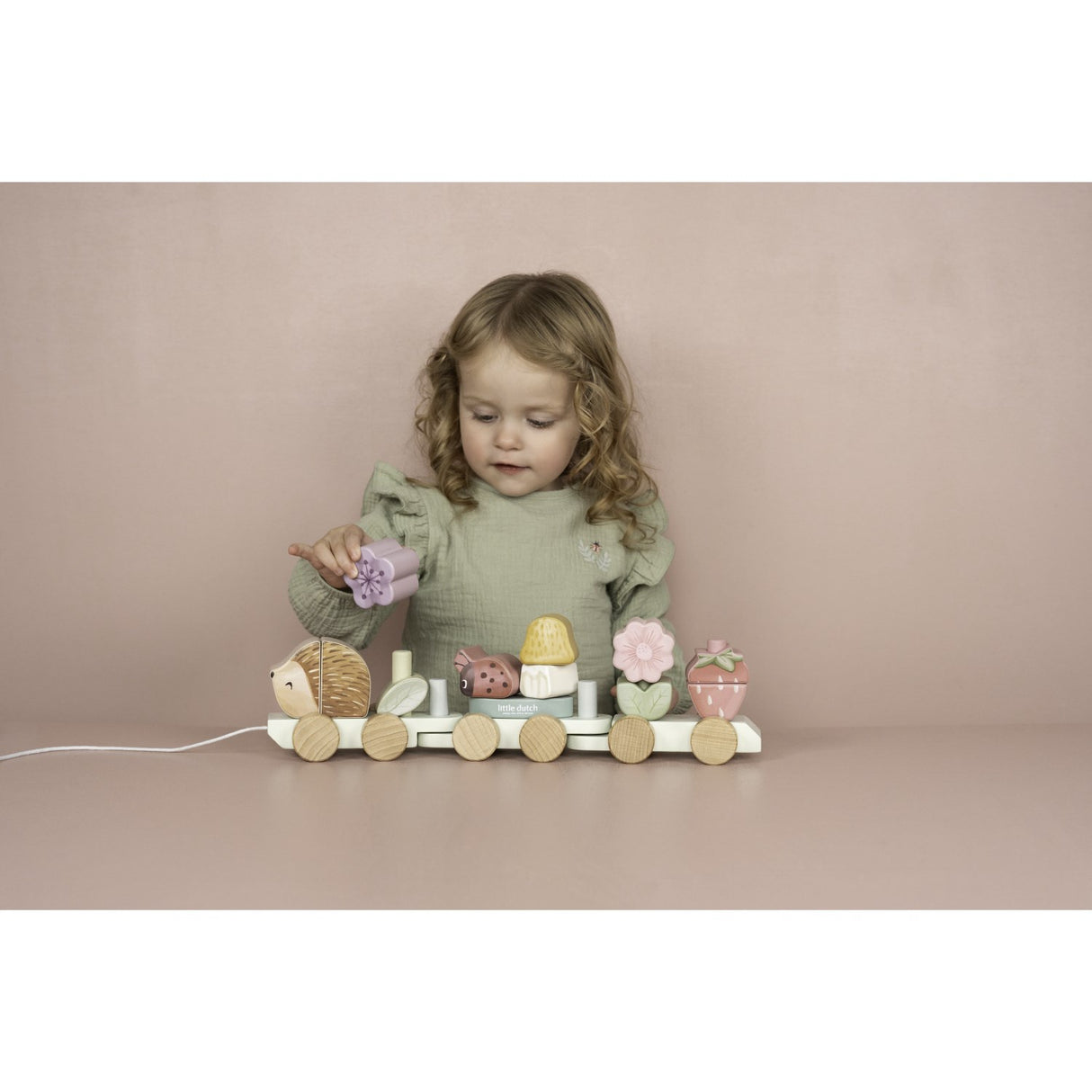 Little Dutch Fairy Garden Multi Stacking Train Hedgehog
