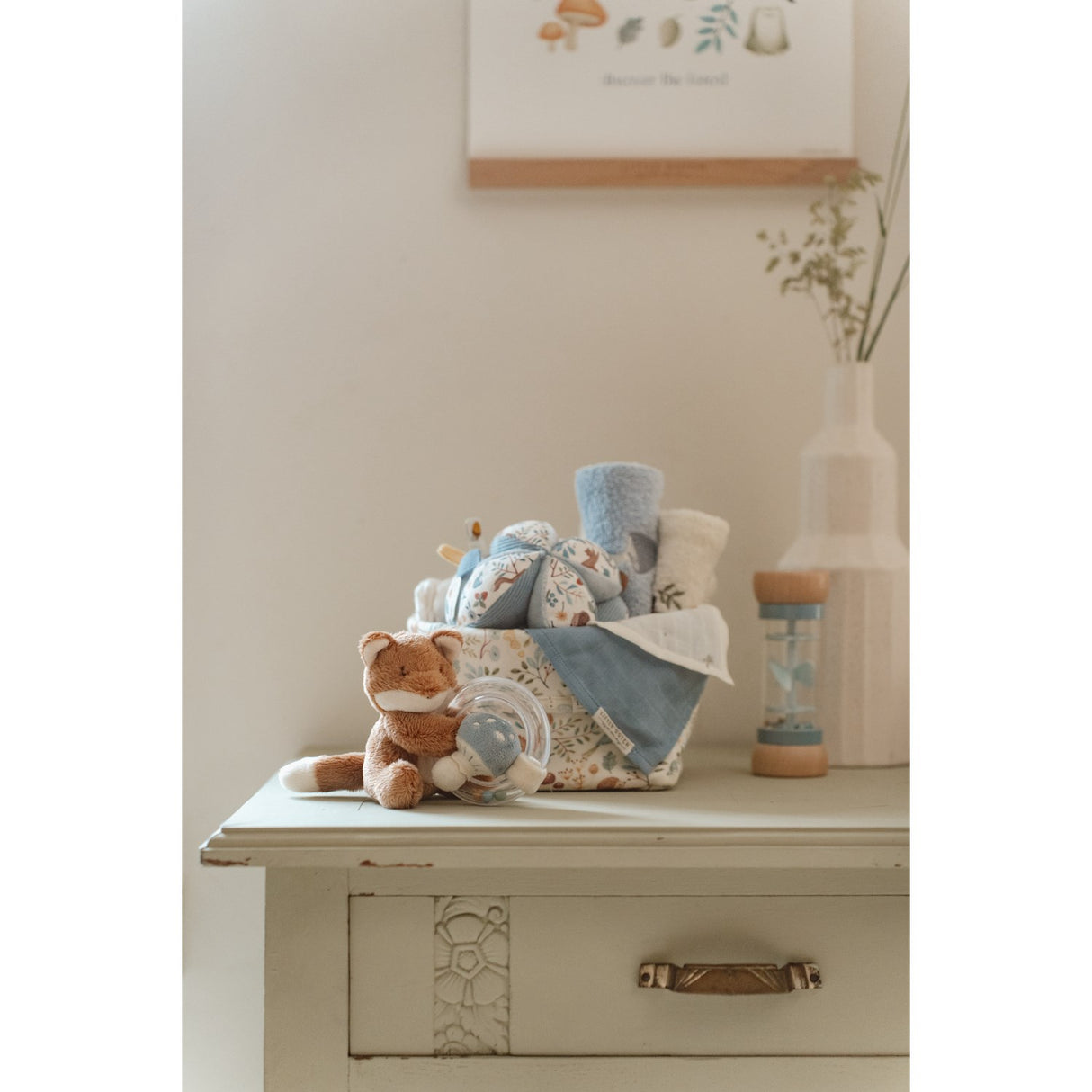 Little Dutch Forest Friends Blue Ring Rattle