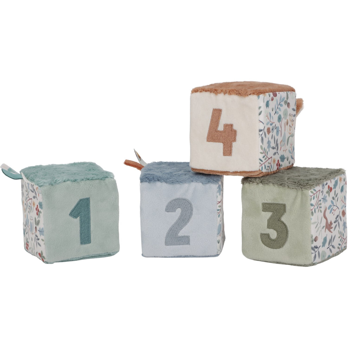Little Dutch Forest Friends Blue Activity Cubes 4-Pack