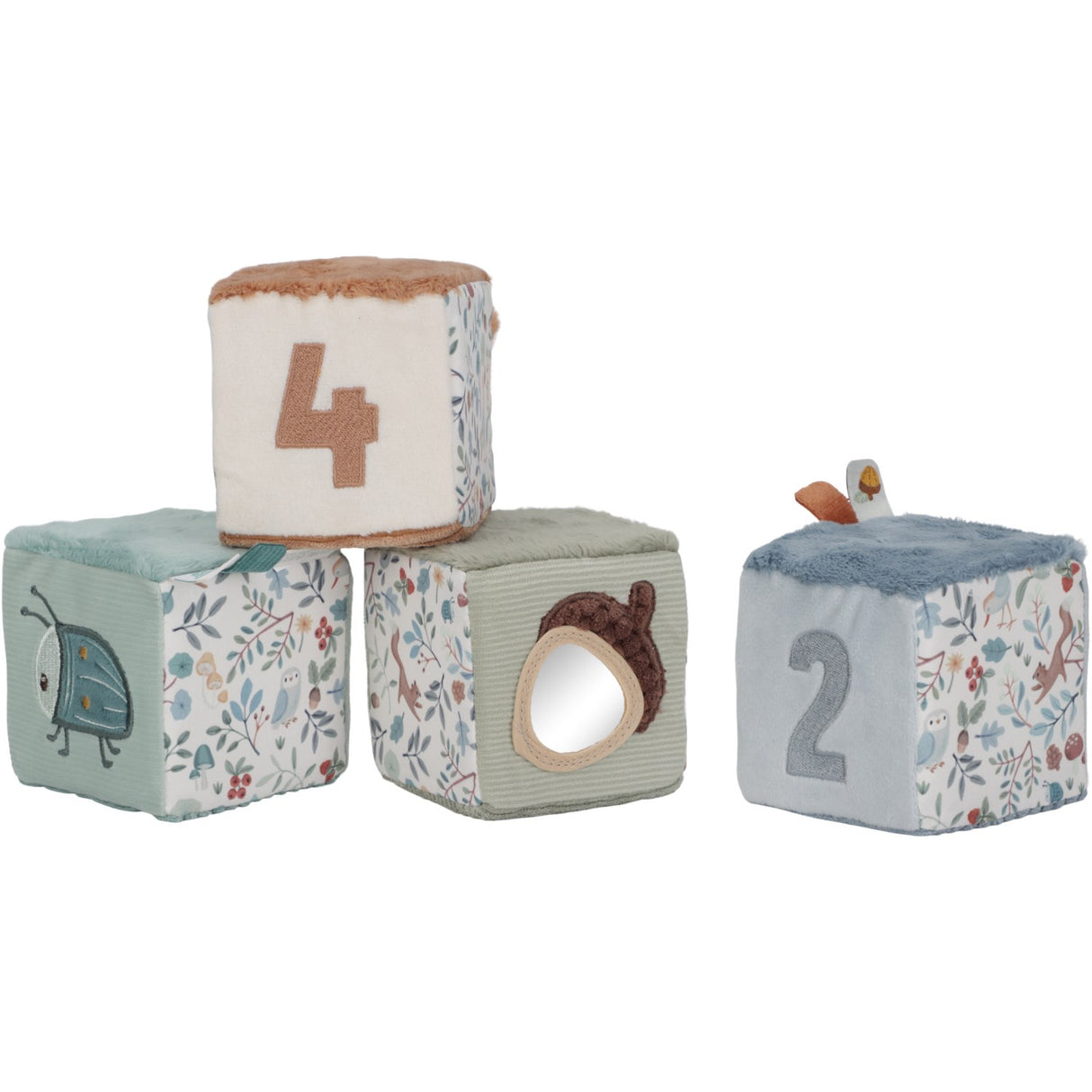 Little Dutch Forest Friends Blue Activity Cubes 4-Pack