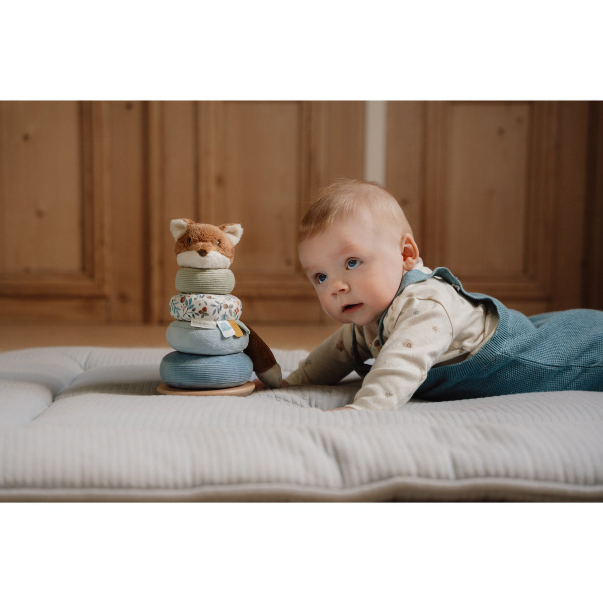 Little Dutch Forest Friends Blue Rocking Ring Stacker