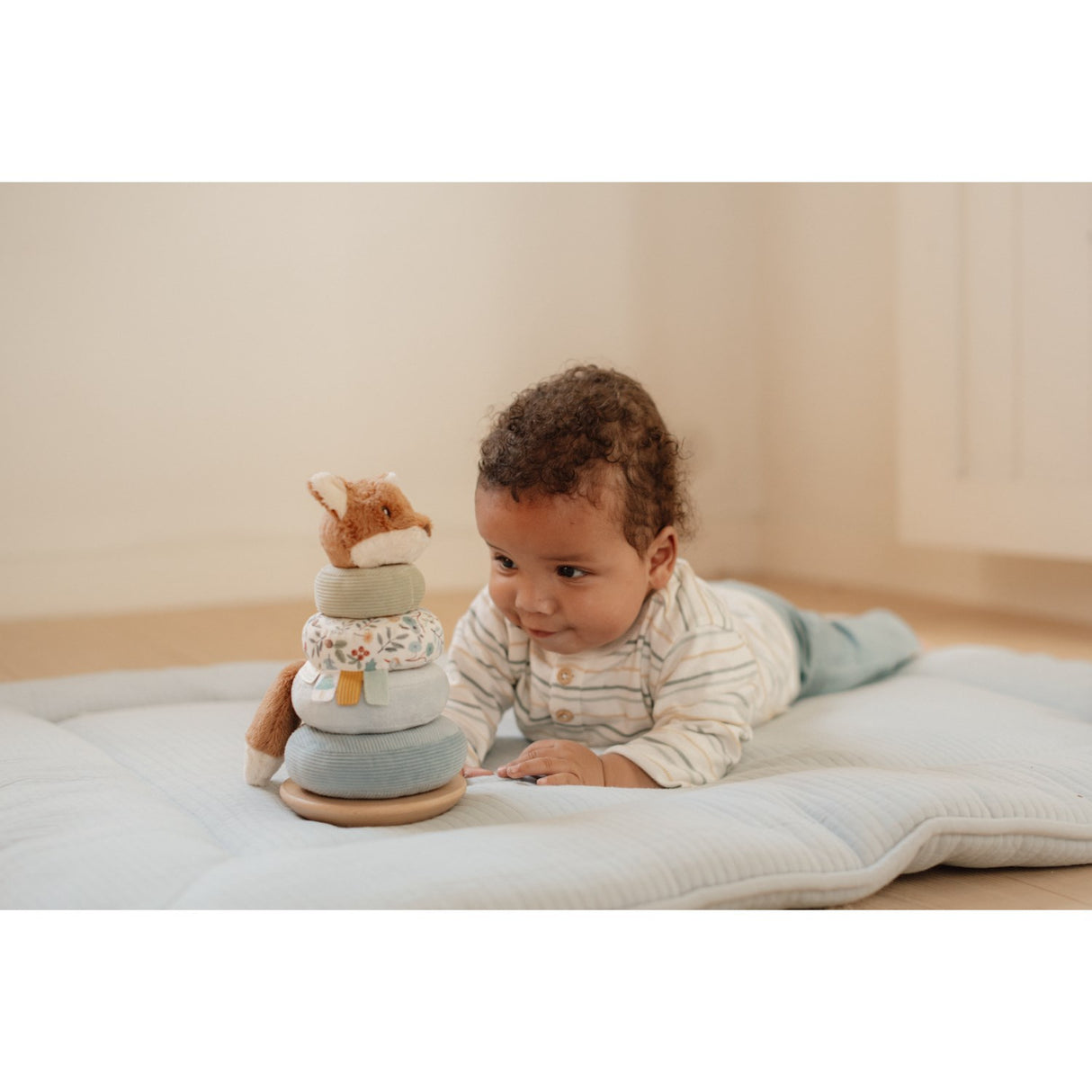 Little Dutch Forest Friends Blue Rocking Ring Stacker