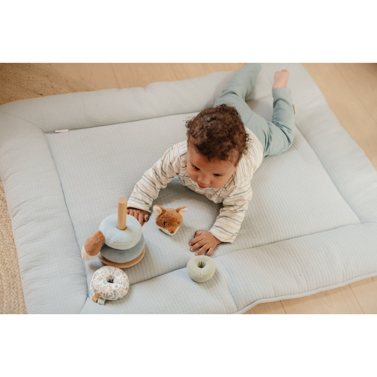 Little Dutch Forest Friends Blue Rocking Ring Stacker