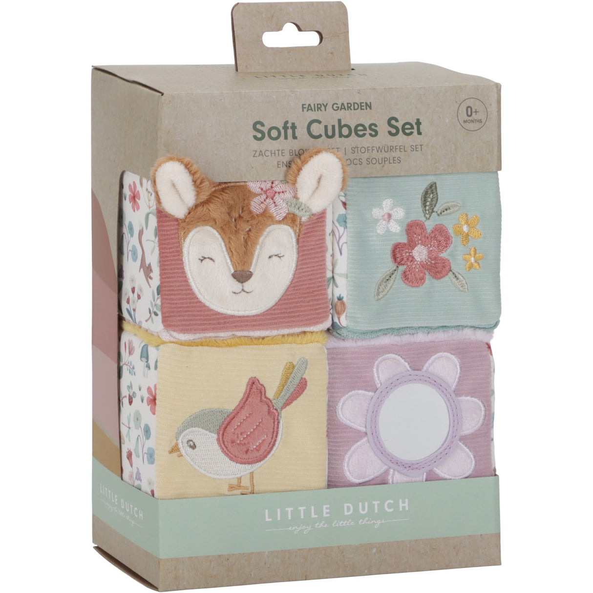 Little Dutch Fairy Garden Pink Plush Cubes