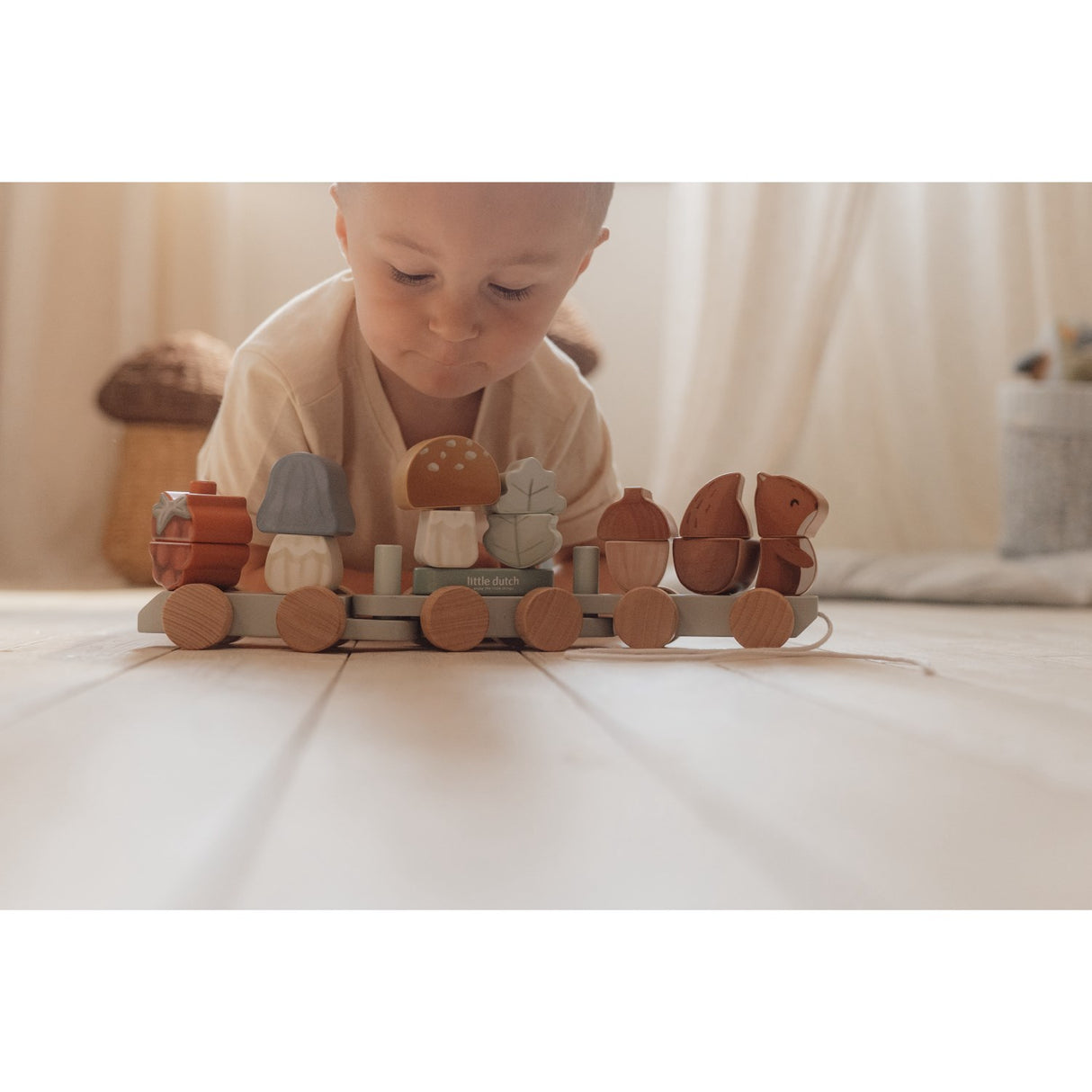 Little Dutch Forest Friends Multi Stacking Train Squirrel