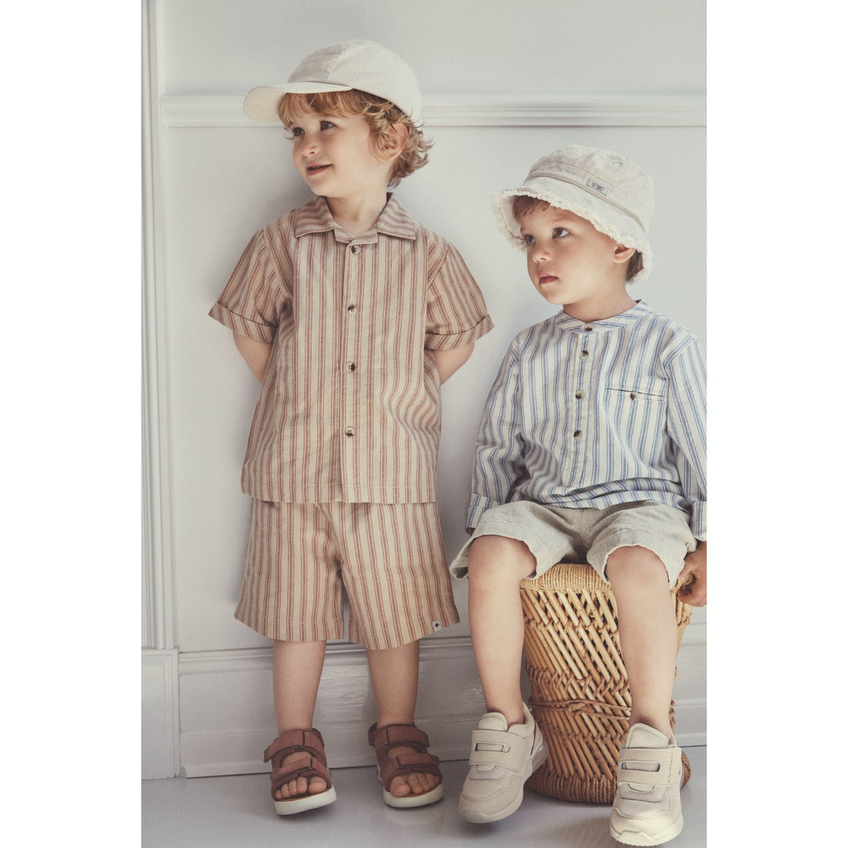 Huttelihut Irish Cream Cap Linen Denim