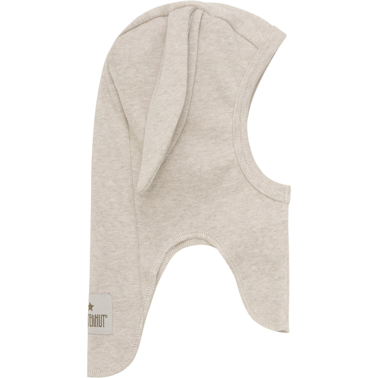 Huttelihut Camel Melange Balaclava Ears Cotton Rib