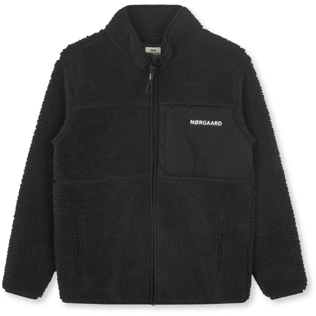 Mads Nørgaard Jet Black Teddy Fleece Jeffo Jacket