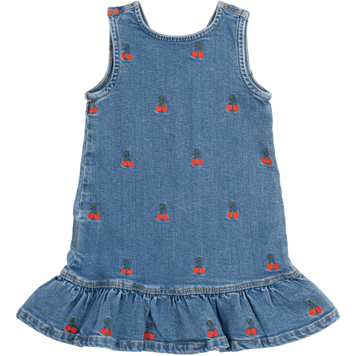 THE NEW Siblings Light Blue Denim EMB Nayla Denim Dress