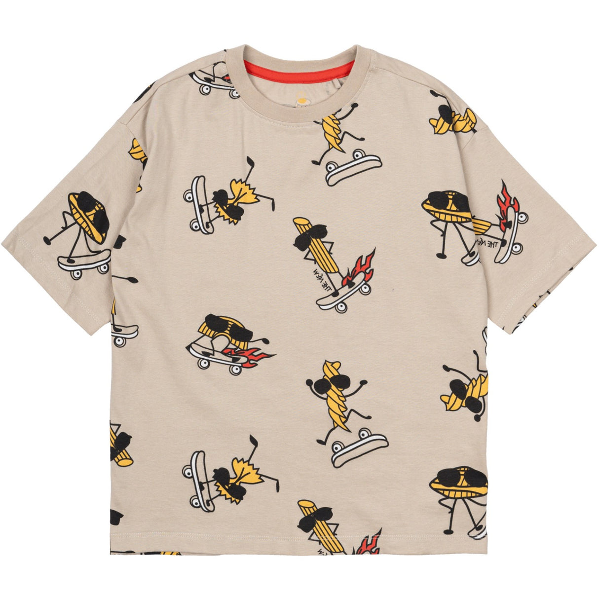 The New Feather Gray AOP Narfalle Oversize T-Shirt