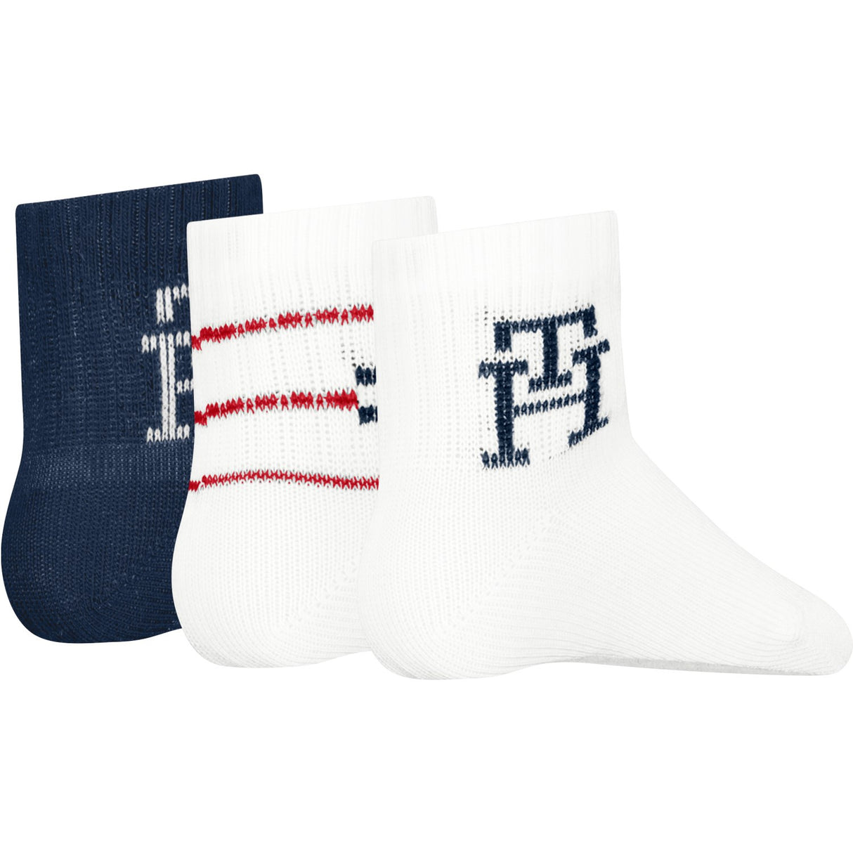 Tommy Hilfiger Tommy Original Baby Socks 3-pack Giftbox Monogram