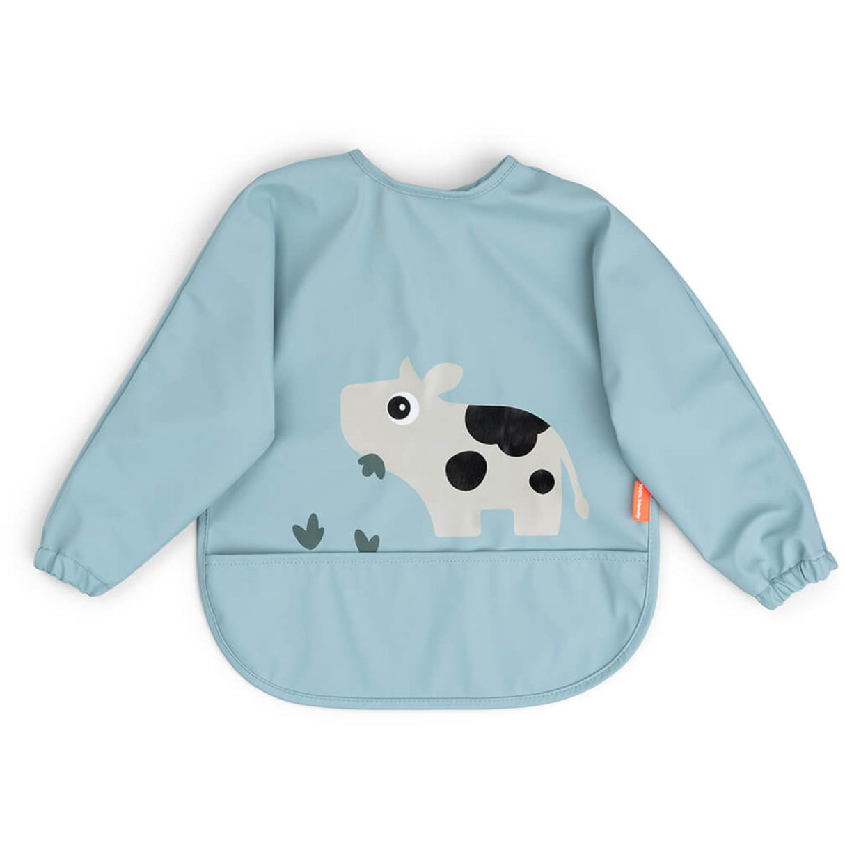 DonebyDeer Blue Bib w/Sleeves & Pocket Tiny farm