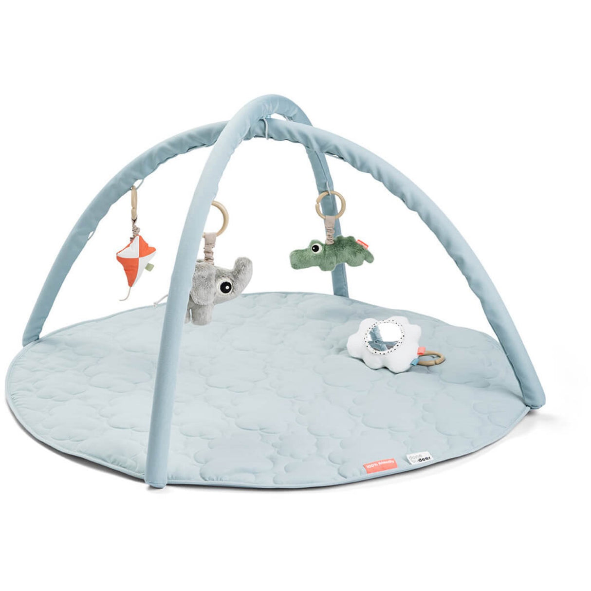 DonebyDeer Blue Activity Play Mat Playground Blue
